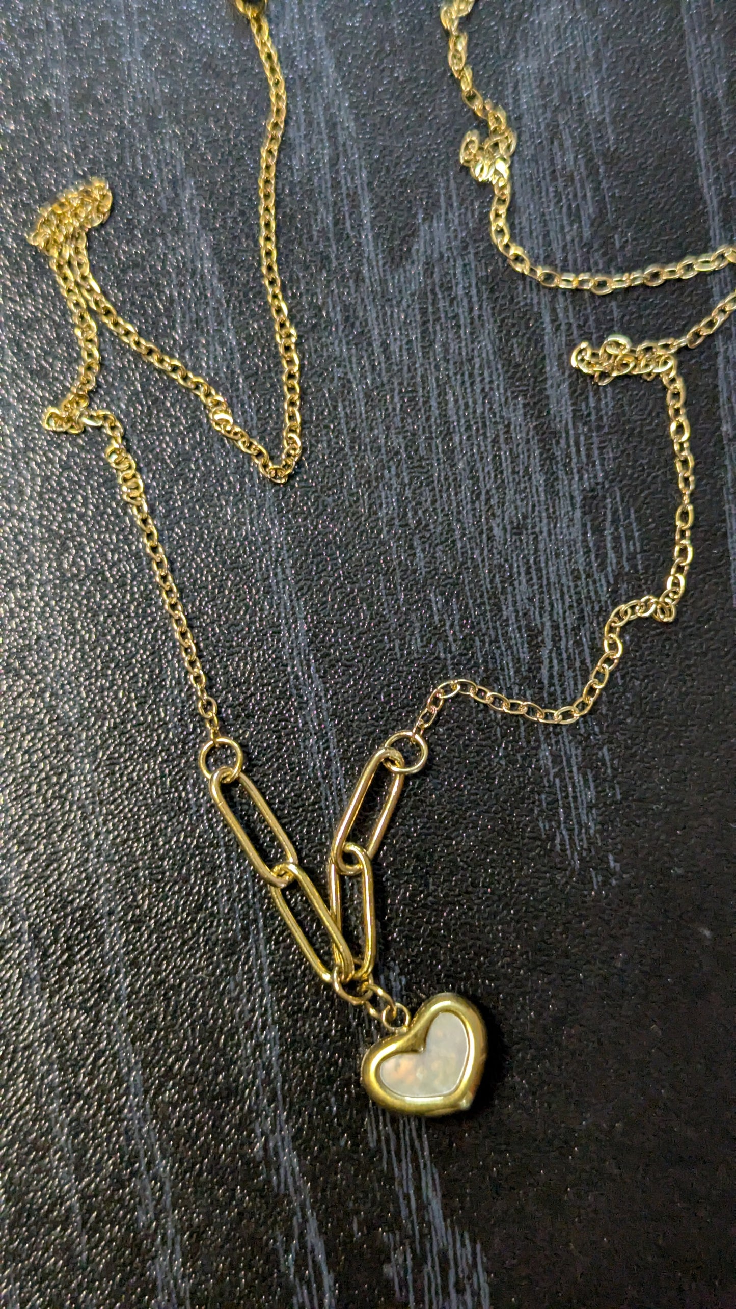 Delicate Gold Anti-Tarnish Chain with Tiny Heart Pendant
