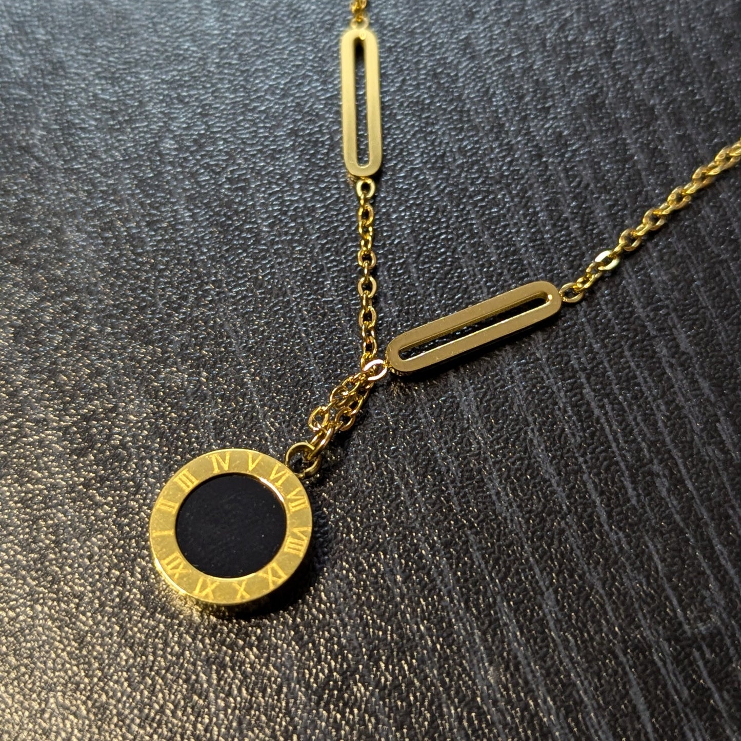 Roman Charm Enamel Necklace | Anti Tarnish