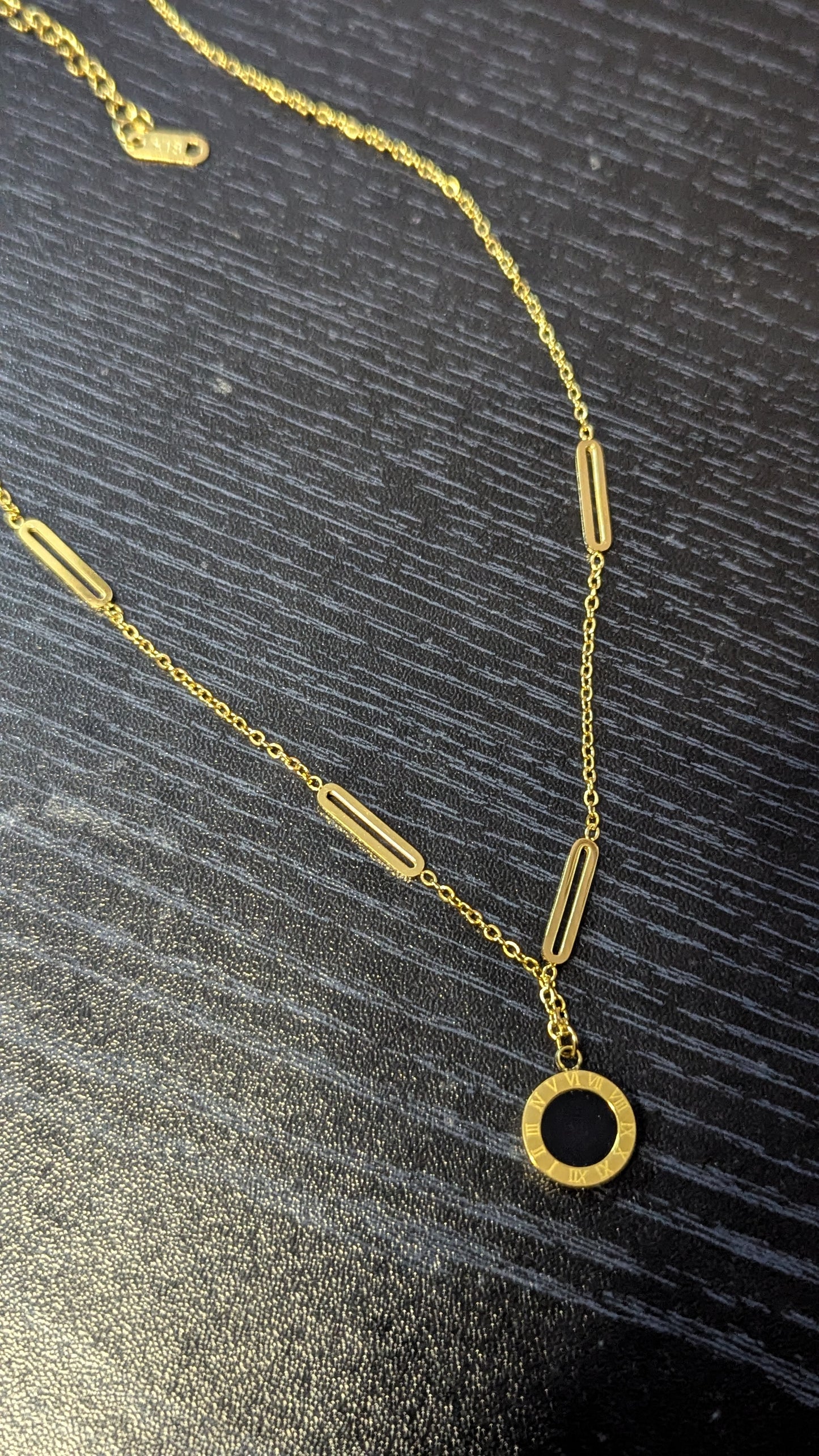 Roman Charm Enamel Necklace | Anti Tarnish