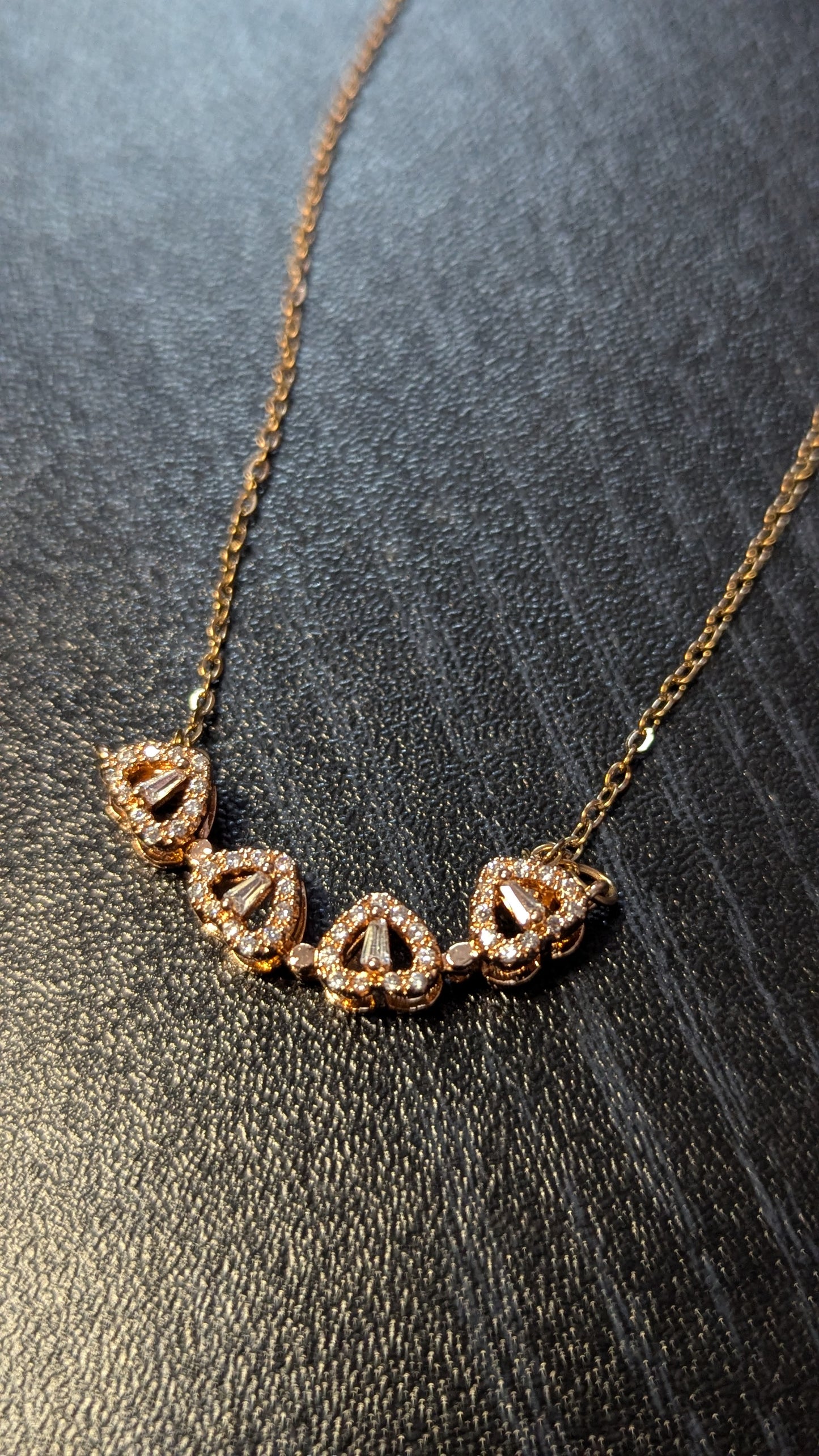 2 in 1 Rose Gold Dual-Style Pendant Chain | Anti-Tarnish Daily Wear Necklace