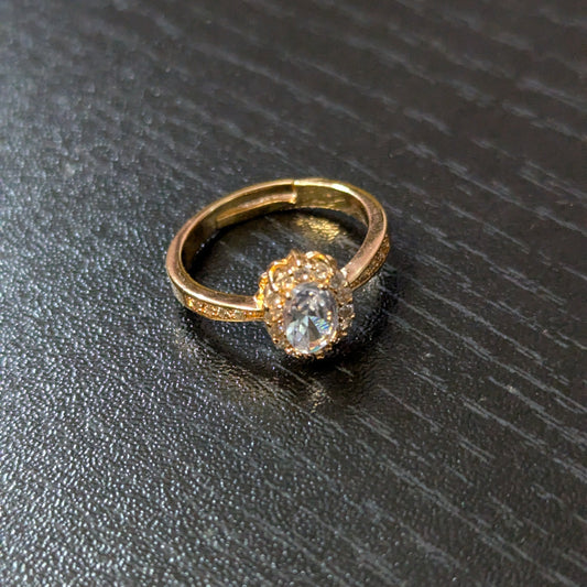 Rose Gold AD Ring – Diamond Look, Everyday Shine