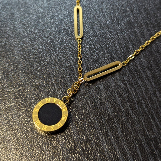 Roman Charm Enamel Necklace | Anti Tarnish